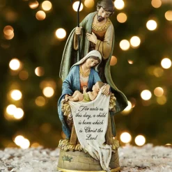 Nativities*Roman 10.25" Joseph's Studio Holy Family "Christ The Lord" Religious Christmas Tabletop Figure