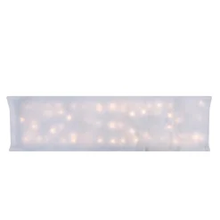 Artificial Snow*Northlight 42" Led Lighted Battery Operated Christmas Snow Blanket - Warm White Lights