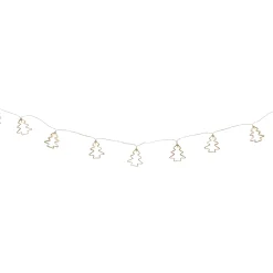 Northlight 4' Led Lighted B/O Gold Wire Mini Tree Christmas Garland - Warm White Lights