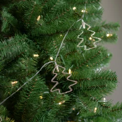 Northlight 4' Led Lighted B/O Gold Wire Mini Tree Christmas Garland - Warm White Lights