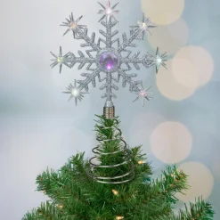 Snowflake Tree Toppers*Northlight 11" Led Lighted Coloring Changing Twinkling Snowflake Christmas Tree Topper