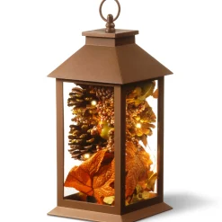 National Tree Company 11.5" Led Lighted Fall Harvest Lantern