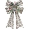 Bows*Northlight 23" Led Lighted Frosted Rattan Christmas Bow Decoration