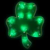 Northlight 14" Led Lighted Green Shamrock St. Patrick's Day Window Silhouette