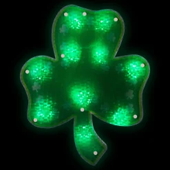 Northlight 14" Led Lighted Green Shamrock St. Patrick's Day Window Silhouette