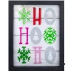 Signs & Plaques*Northlight 9" Led Lighted "Ho, Ho, Ho" With Snowflakes Christmas Wall Art