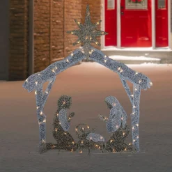 Nativities*Northlight 44" Led Lighted Holy Family Nativity Scene Outdoor Christmas Decoration