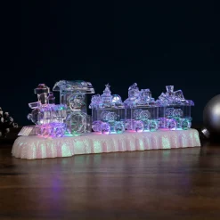 Trains*Northlight 12" Led Lighted Musical Icy Crystal Locomotive Train Christmas Decoration