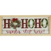 Wall & Door Decorations*Northlight 19.75" Led Lighted Plaid 'Ho Ho Ho' Wooden Christmas Wall Sign