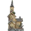 Table Top Pieces*Northlight 17" Led Lighted Rustic Church Wooden Christmas Table Decoration