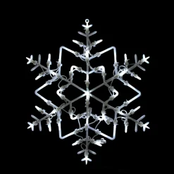Window Decorations*Northlight 18" Led Lighted Snowflake Christmas Window Silhouette Decoration