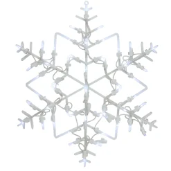 Window Decorations*Northlight 18" Led Lighted Snowflake Christmas Window Silhouette Decoration