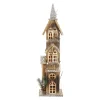 Table Top Pieces*Northlight 24.5" Led Lighted 3-Tier Brown Church Christmas Decoration