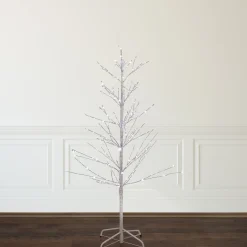 Northlight Twig Trees>4' Led Lighted White Birch Christmas Twig Tree - Pure White Lights