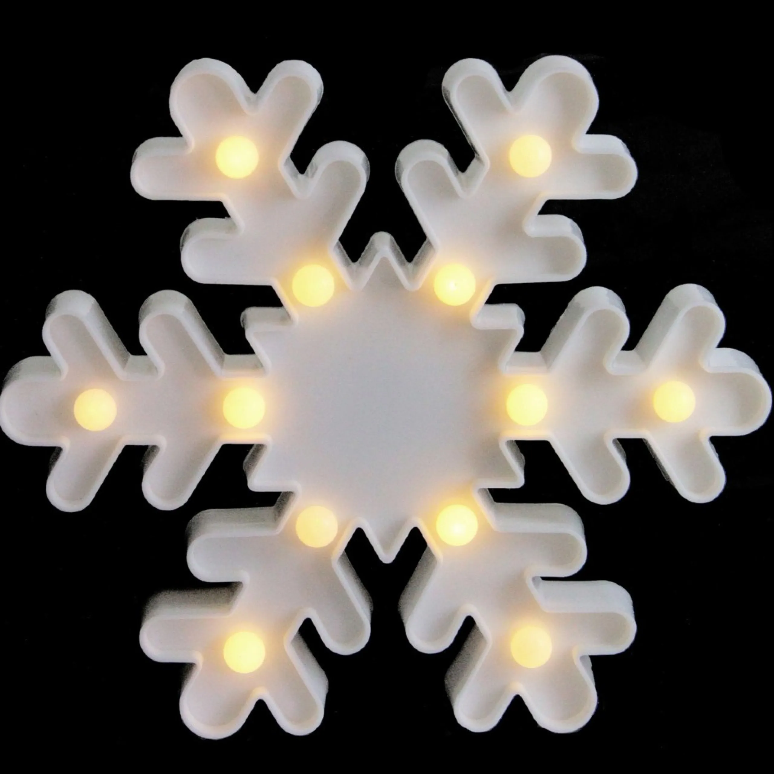 Wall & Door Decorations*Northlight 9.5" Led Lighted White Snowflake Christmas Marquee Sign
