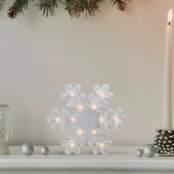 Wall & Door Decorations*Northlight 9.5" Led Lighted White Snowflake Christmas Marquee Sign