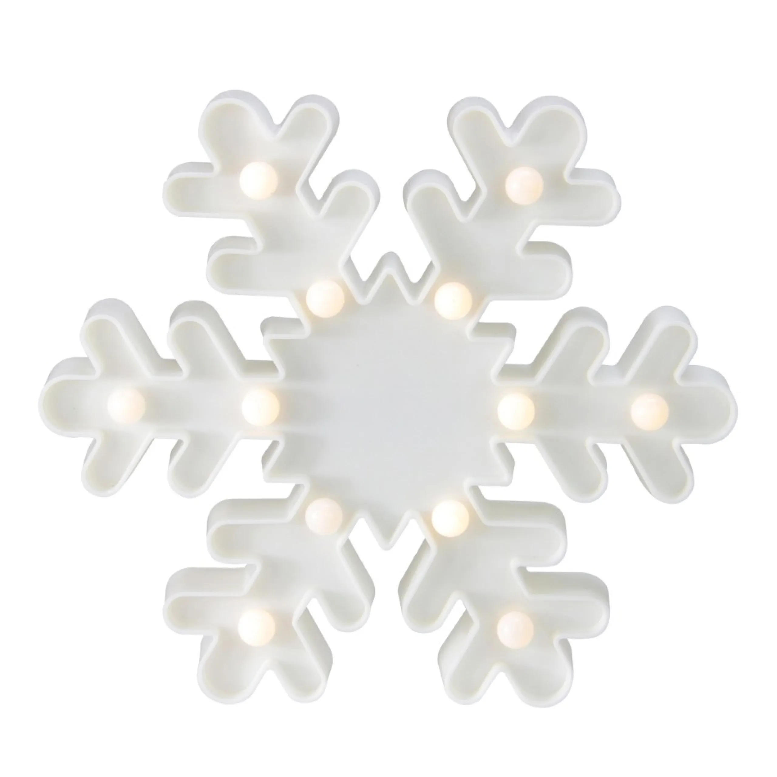 Wall & Door Decorations*Northlight 9.5" Led Lighted White Snowflake Christmas Marquee Sign