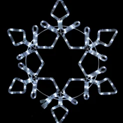 Window Decorations*Northlight 6' Led Rope Light Snowflake Commercial Christmas Decoration