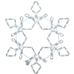 Window Decorations*Northlight 6' Led Rope Light Snowflake Commercial Christmas Decoration