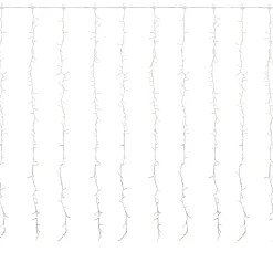 Northlight 600 Led Warm White Curtain Christmas Lights - 6.5' Clear Wire