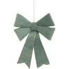 Bows*Northlight 10" Light Green And Gold Glitter Trimmed Velveteen Bow Christmas Ornament