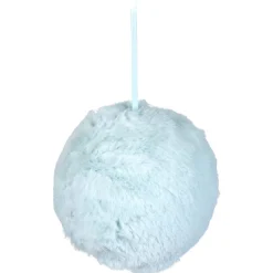 Northlight Balls>4" Light Green Faux Fur Plush Ball Christmas Ornament