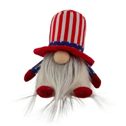Northlight 6.75" Lighted Americana Boy 4Th Of July Patriotic Gnome
