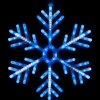 Northlight 25" Lighted Blue And White Snowflake Christmas Decoration