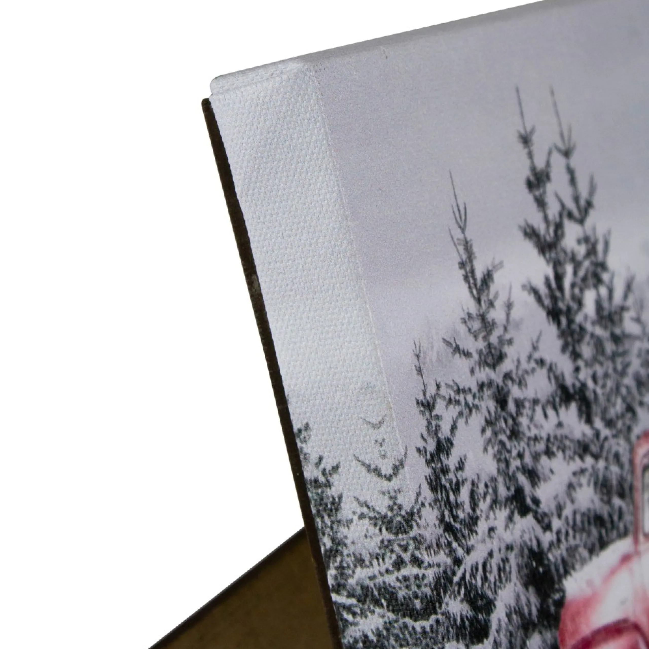 Wall & Door Decorations*Northlight 8" Lighted Christmas Tree In A Red Truck Tabletop Canvas Art