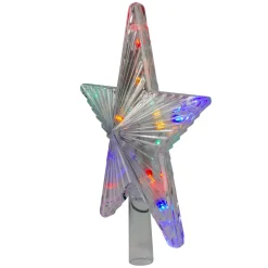 Star Tree Toppers*Hofert 9.5" Lighted Color Changing 5 Point Star Tree Topper - White And Blue Led Lights