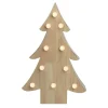 Signs & Plaques*Northlight 15" Lighted 3D Wooden Christmas Tree Tabletop Decor