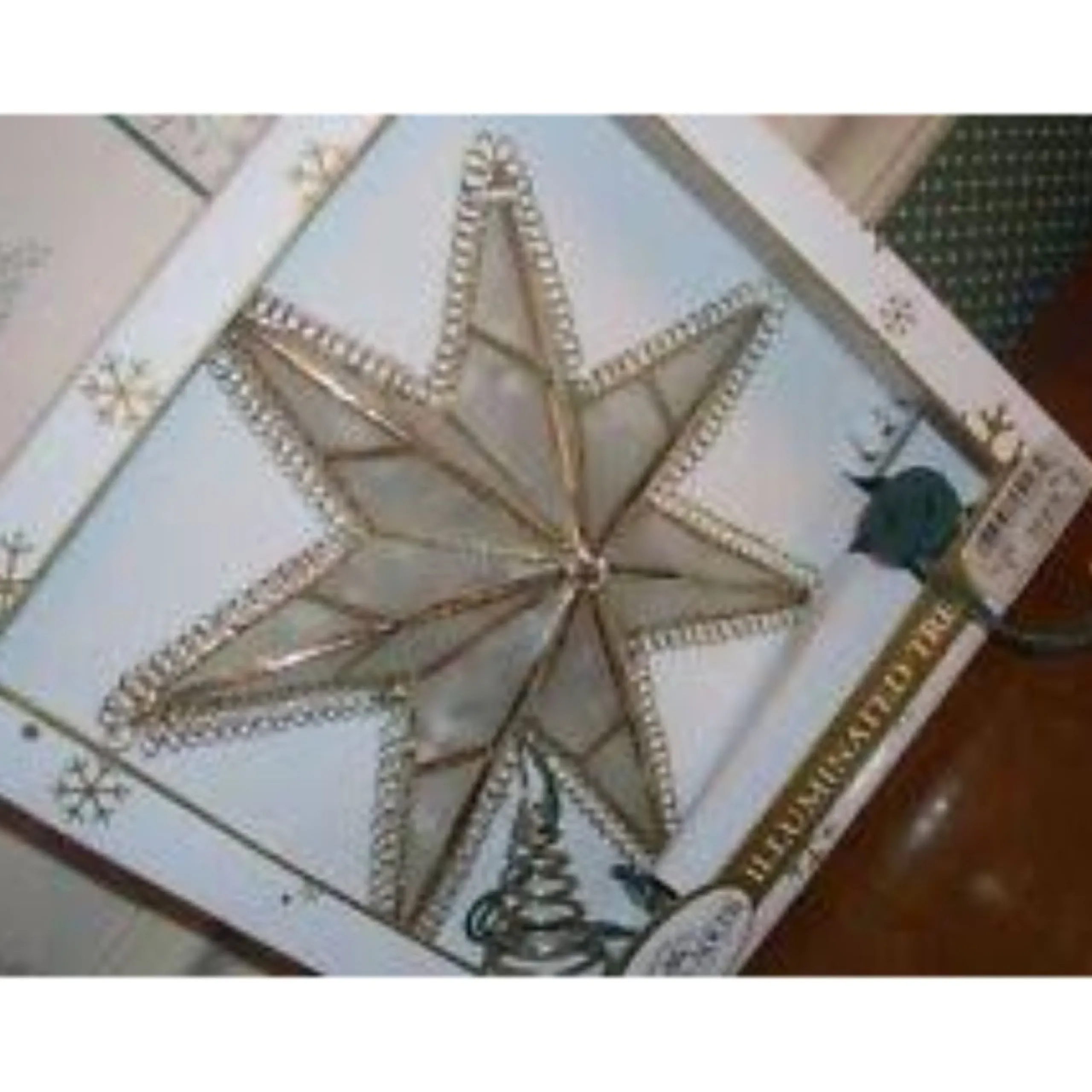 Star Tree Toppers*Kurt Adler 9.25'' Lighted Gold Star Loop Christmas Tree Topper - Clear Lights