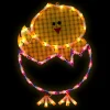 Northlight 17" Lighted Hatching Baby Chick In Egg Easter Window Silhouette