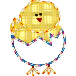 Northlight 17" Lighted Hatching Baby Chick In Egg Easter Window Silhouette