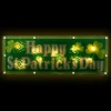 Northlight 17" Lighted Holographic Happy St.Patrick's Day Window Silhouette Decoration