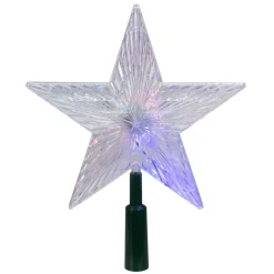 Star Tree Toppers*Kurt Adler 8.5" Lighted Led Color Changing Star Christmas Tree Topper - Multi Lights
