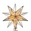 Lighted Tree Toppers*CC Christmas Decor 8.25" Lighted 15-Point Star Shaped Christmas Tree Topper- Clear Lights
