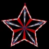 Northlight 14" Lighted Red And Blue Patriotic Star Window Silhouette - Clear Lights