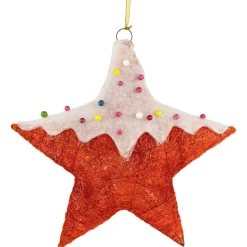 Window Decorations*Northlight 18" Lighted Red And White Candy Covered Sisal Star Christmas Window Decoration