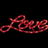 Northlight 17" Lighted Red Love Script Valentine's Day Window Silhouette Decoration