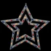 Northlight 17" Lighted Red, White And Blue Patriotic Star Window Silhouette Decoration