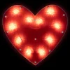Northlight 13" Lighted Shimmering Red Heart Valentine's Day Window Silhouette Decoration