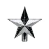 Star Tree Toppers*Mr. Christmas 11.5" Lighted Silver Kaleidoscope Star Christmas Tree Topper - Cool White Lights