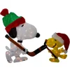 Outdoor Decorations*Northlight 28" Lighted Snoopy And Woodstock Play Hockey Outdoor Christmas Yard Decoration