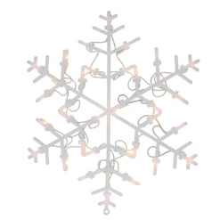 Window Decorations*Northlight 13.5" Lighted Snowflake Christmas Window Silhouette Decoration