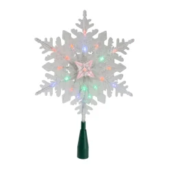 Star Tree Toppers*Kurt Adler 15" Lighted Three Dimensional Star Christmas Tree Topper - Multi Colored Lights