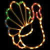 Northlight 18" Lighted Turkey Thanksgiving Window Silhouette Decoration