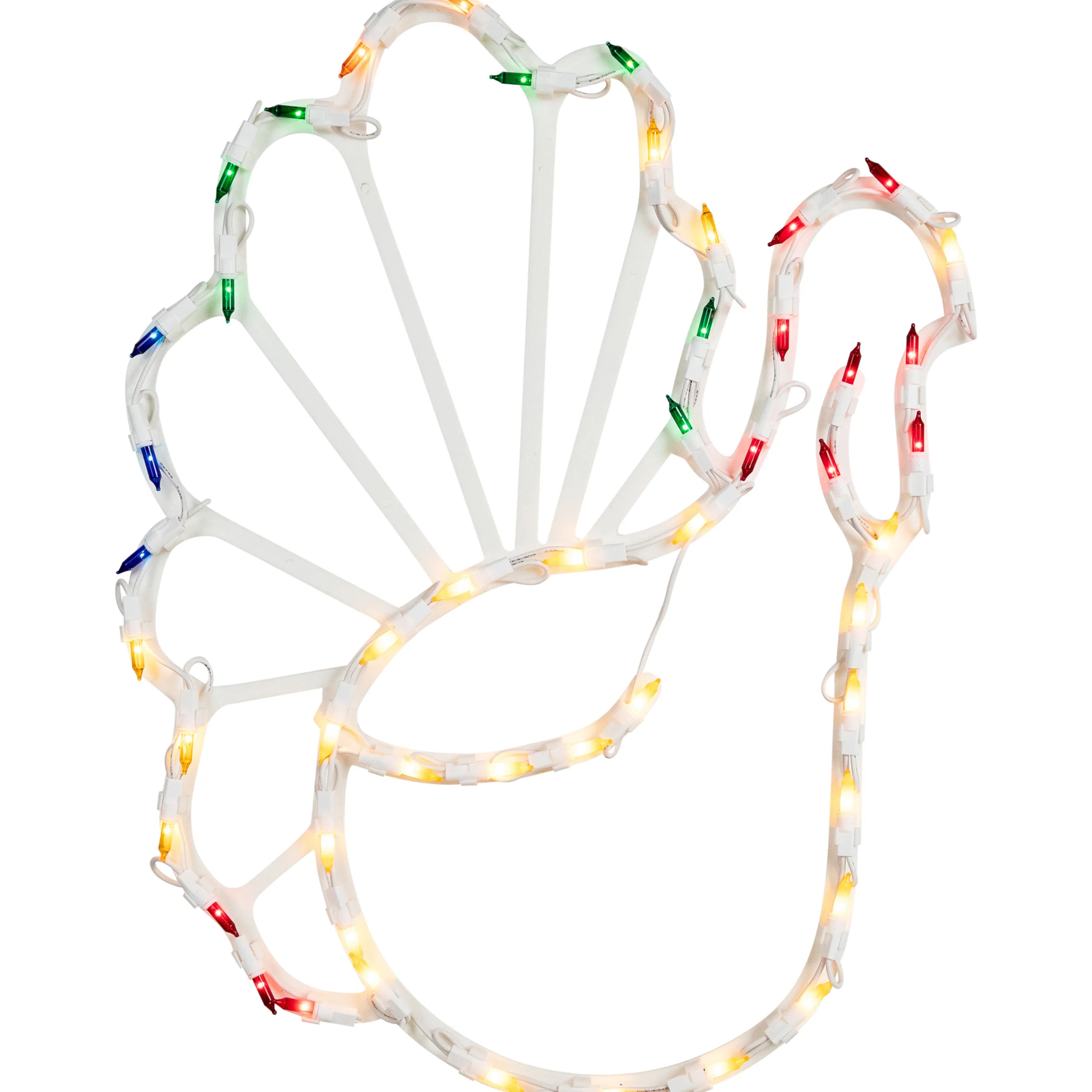 Northlight 18" Lighted Turkey Thanksgiving Window Silhouette Decoration