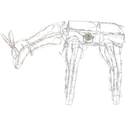 Outdoor Decorations*Northlight 42" Lighted White Feeding Reindeer Animated Outdoor Christmas Decoration