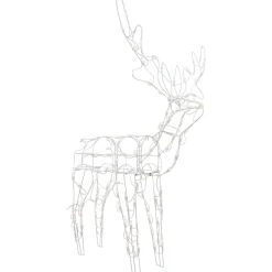 Outdoor Decorations*Northlight 48" Lighted White Standing Reindeer Outdoor Christmas Yard Decoration